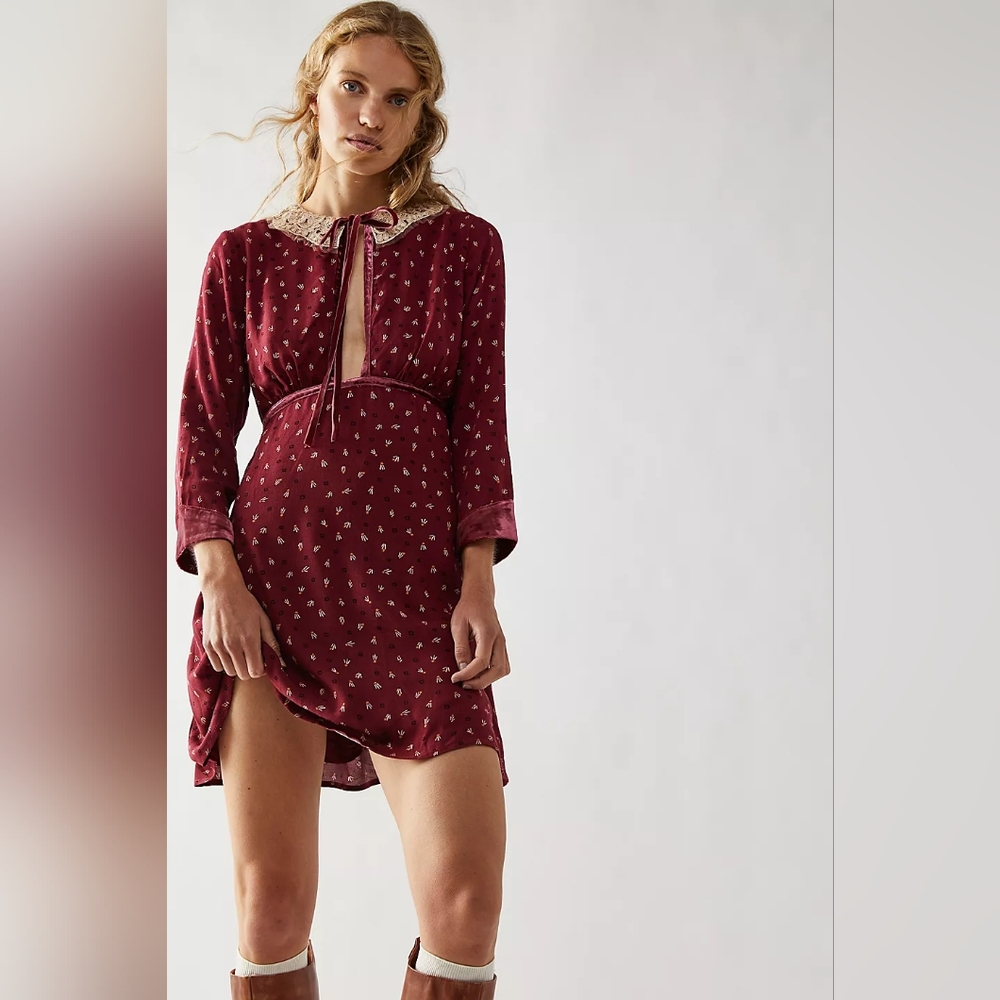 ❄️ NWT Free People Delfina Mini Dress, size L